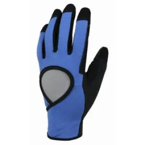 High-Performance Work Gloves, Synthetic Leather, Spandex Shell, Women's Medium