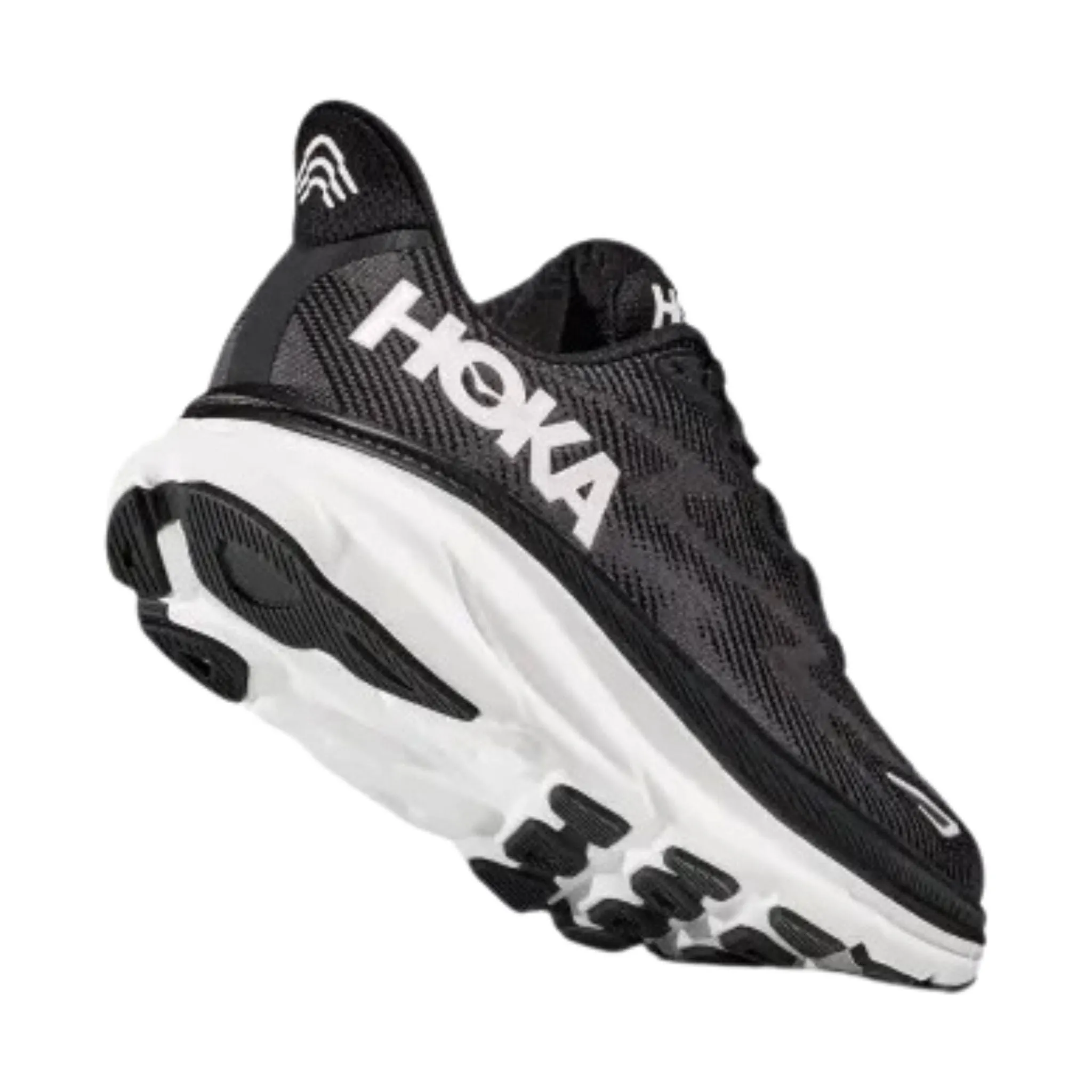 HOKA Women's Clifton 9 - Black/White