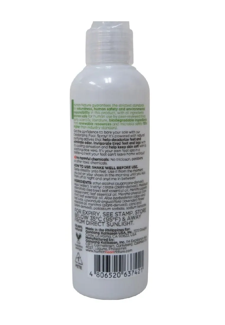 Human Nature Deodorizing Foot Spray - 100ml