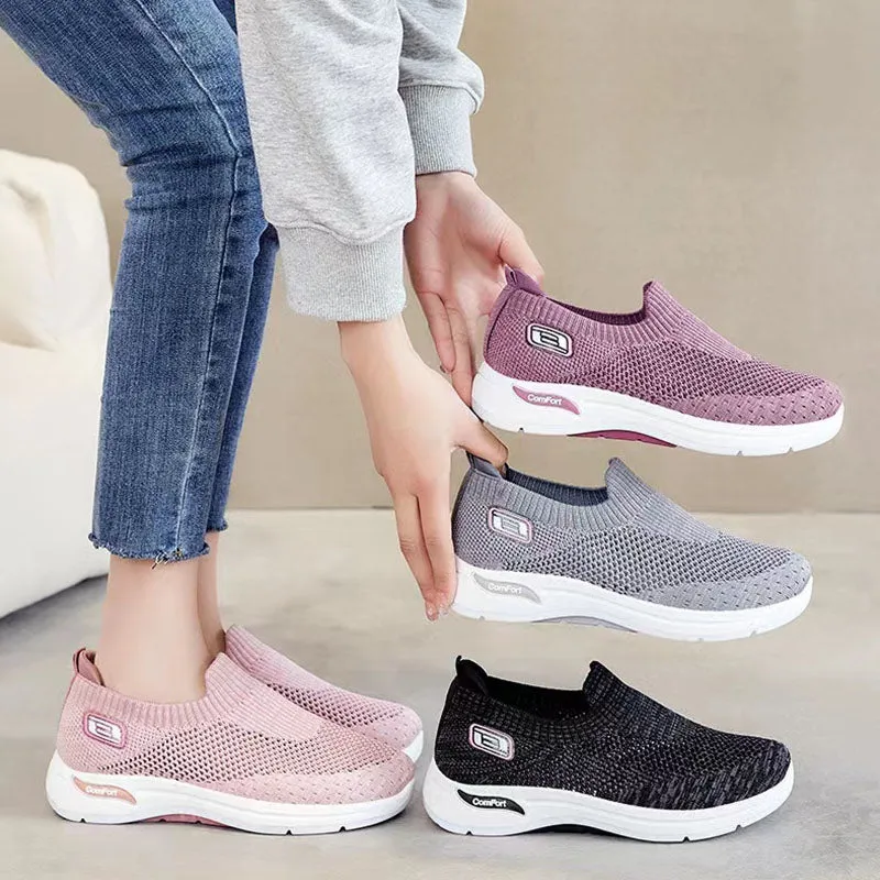 Inner Heightening Breathable Platform Sneakers