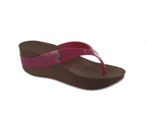 Jelly Footwear Sandal Jandal Style Wedge Fuschia