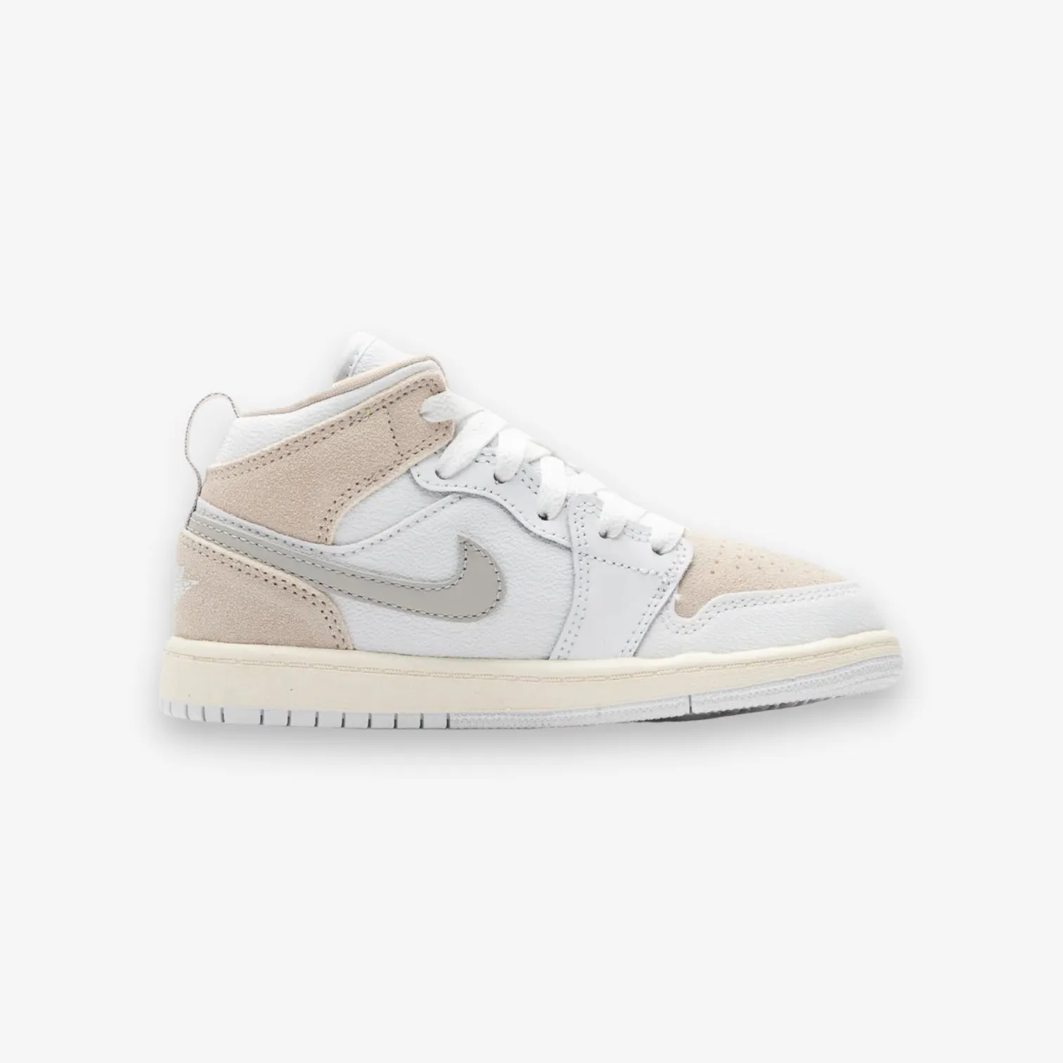 Jordan 1 Mid SE Craft PS White Light Orewood Brown Tech Grey Pre School Sizes FB9141-120