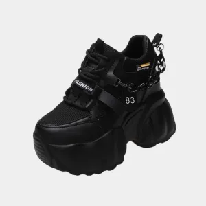 Joskaa 2024 New Black Sneakers High Platform