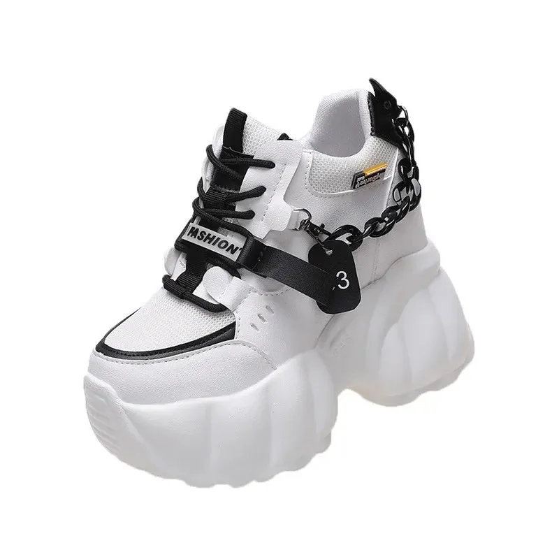 Joskaa 2024 New Black Sneakers High Platform