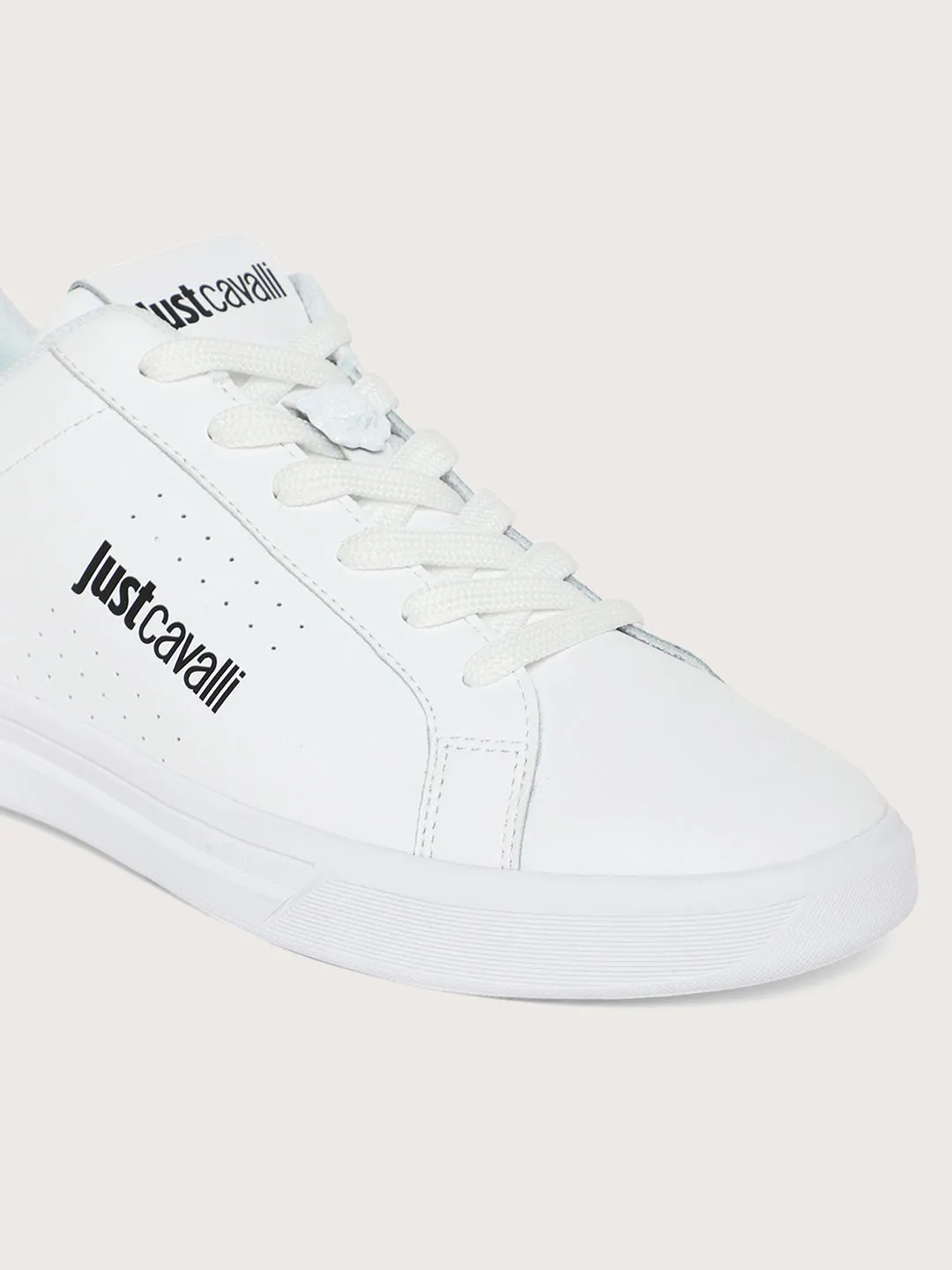 Just Cavalli Men White Sneakers