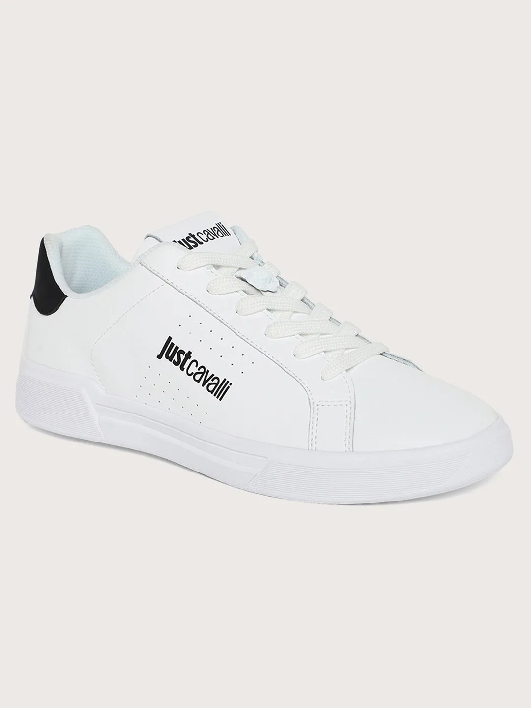 Just Cavalli Men White Sneakers