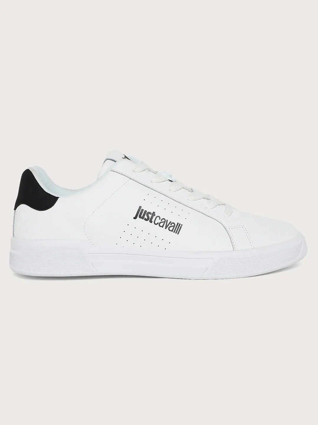 Just Cavalli Men White Sneakers