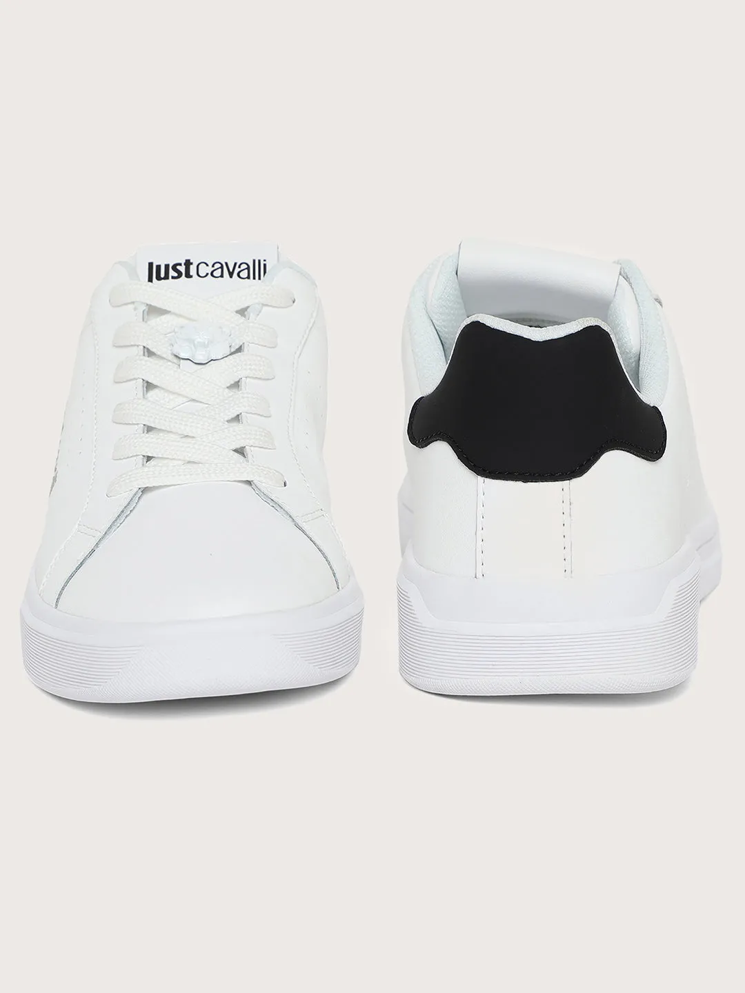 Just Cavalli Men White Sneakers