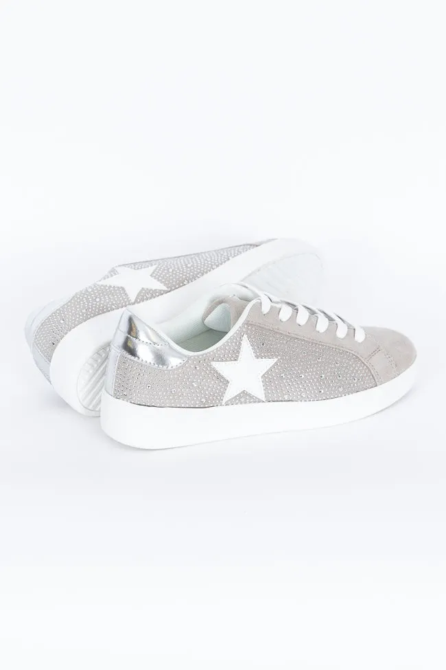 Karlie Taupe Rhinestone Star Sneaker