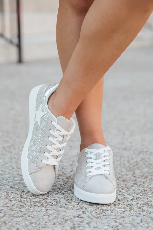 Karlie Taupe Rhinestone Star Sneaker