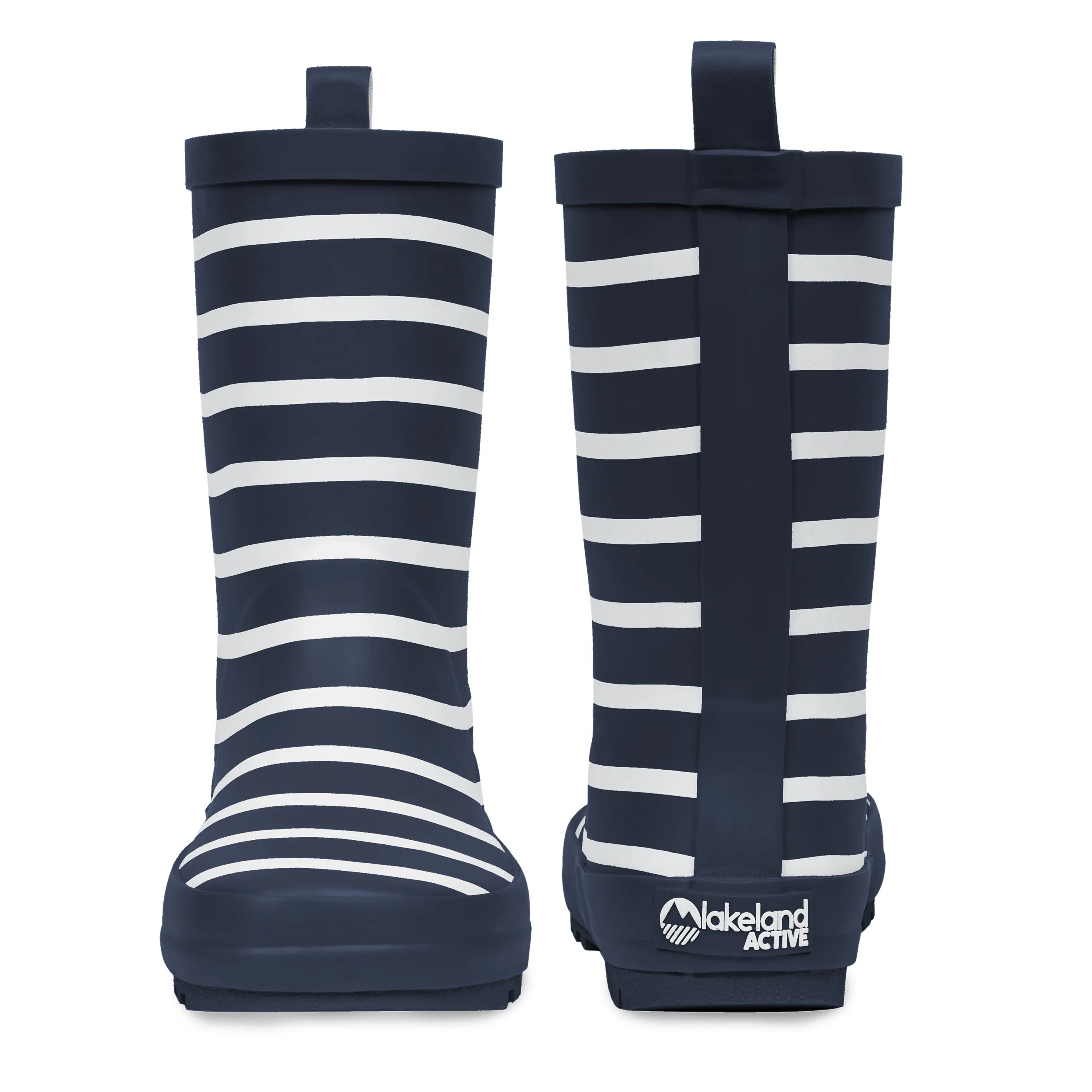 Kids' Pooley Striped Wellington Boots