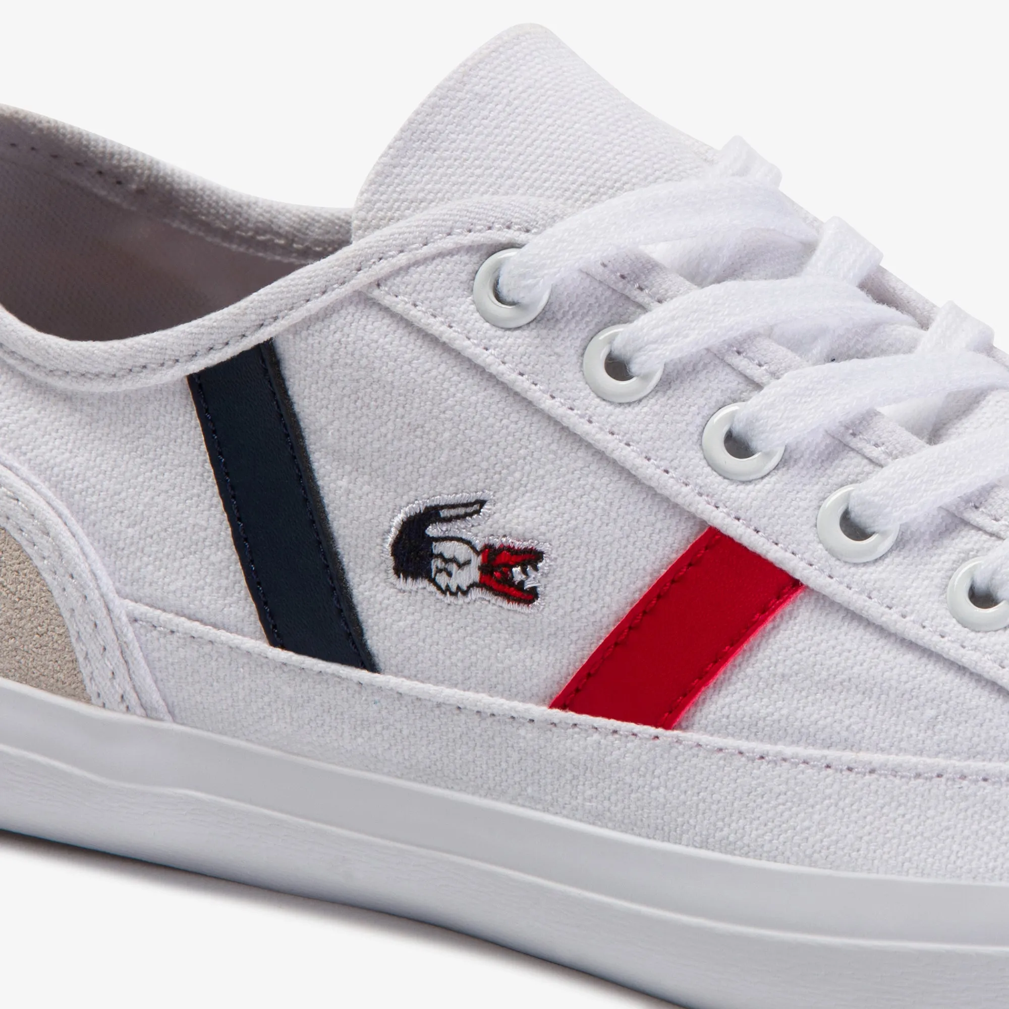 Lacoste Sideline Tri 2 Cfa Sneakers - White/Navy/Red