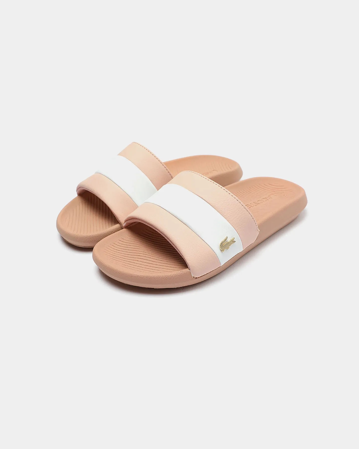 Lacoste Women's Croco Slide 120 3 Natural/White