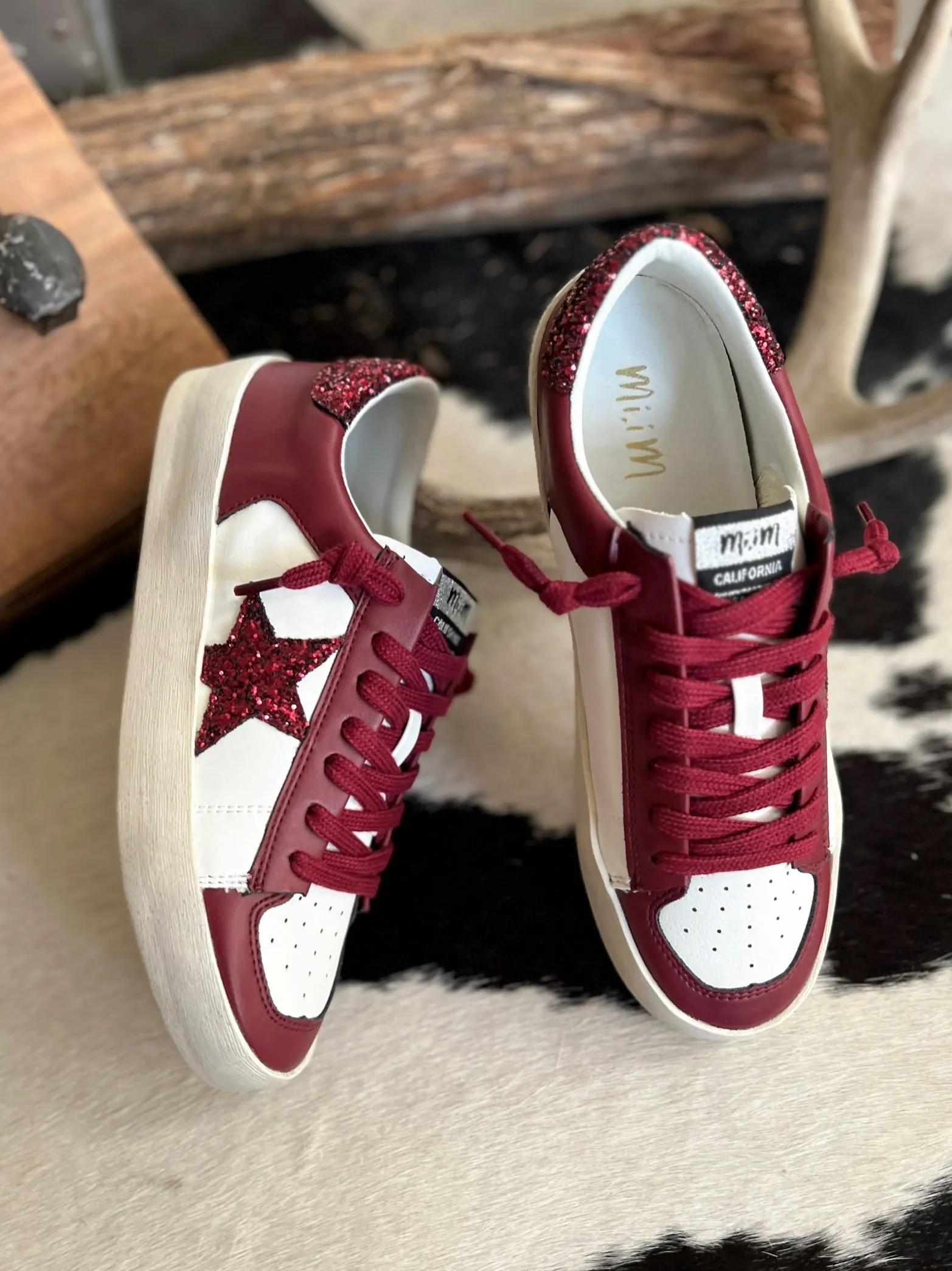 Maroon Candace Star Sneaker