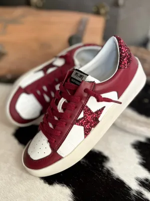 Maroon Candace Star Sneaker