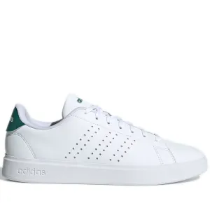 Men's Adidas Advantage 2.0 Shoes - Cloud White / Core Black / Collegiate Green