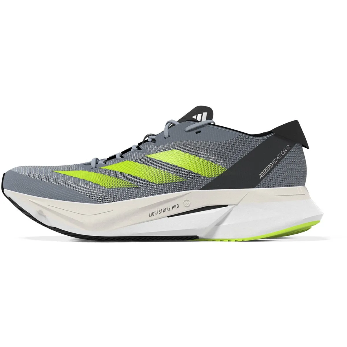 Men’s Adizero Boston 12 (Wonder Blue/Lucid Lemon/Carbon)