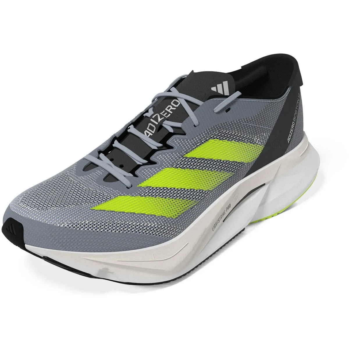 Men’s Adizero Boston 12 (Wonder Blue/Lucid Lemon/Carbon)