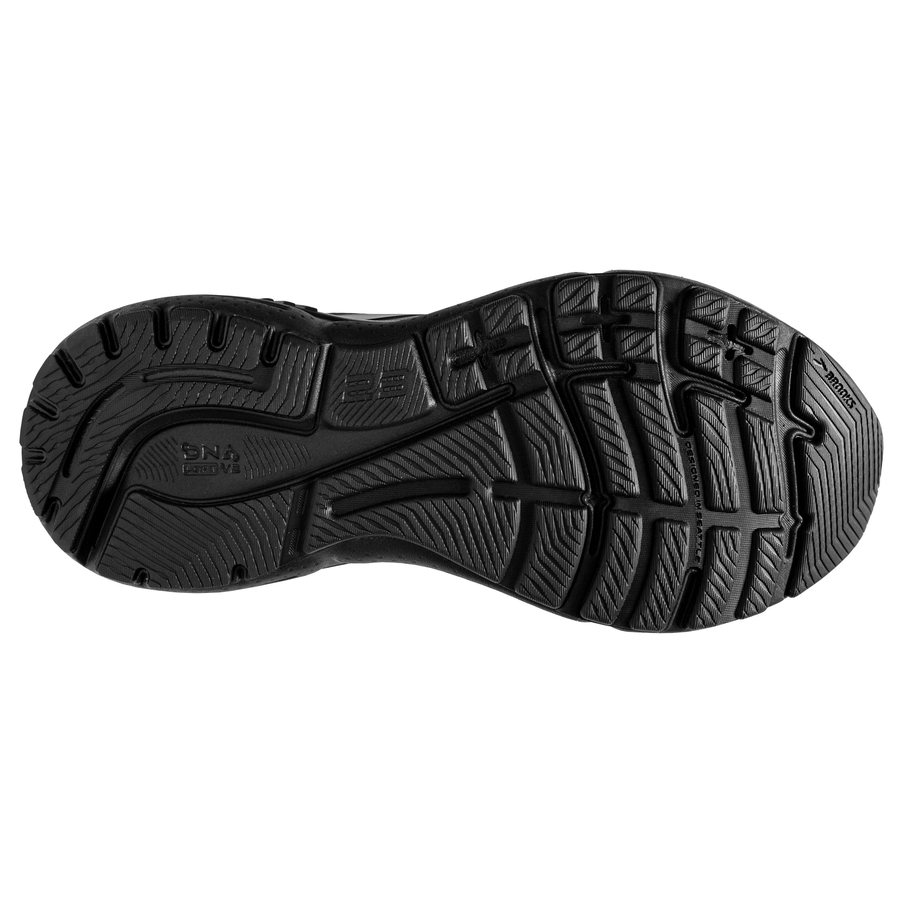 Men's Brooks Adrenaline GTS 23 Color: Black / Black / Ebony (EXTRA WIDE WIDTH)