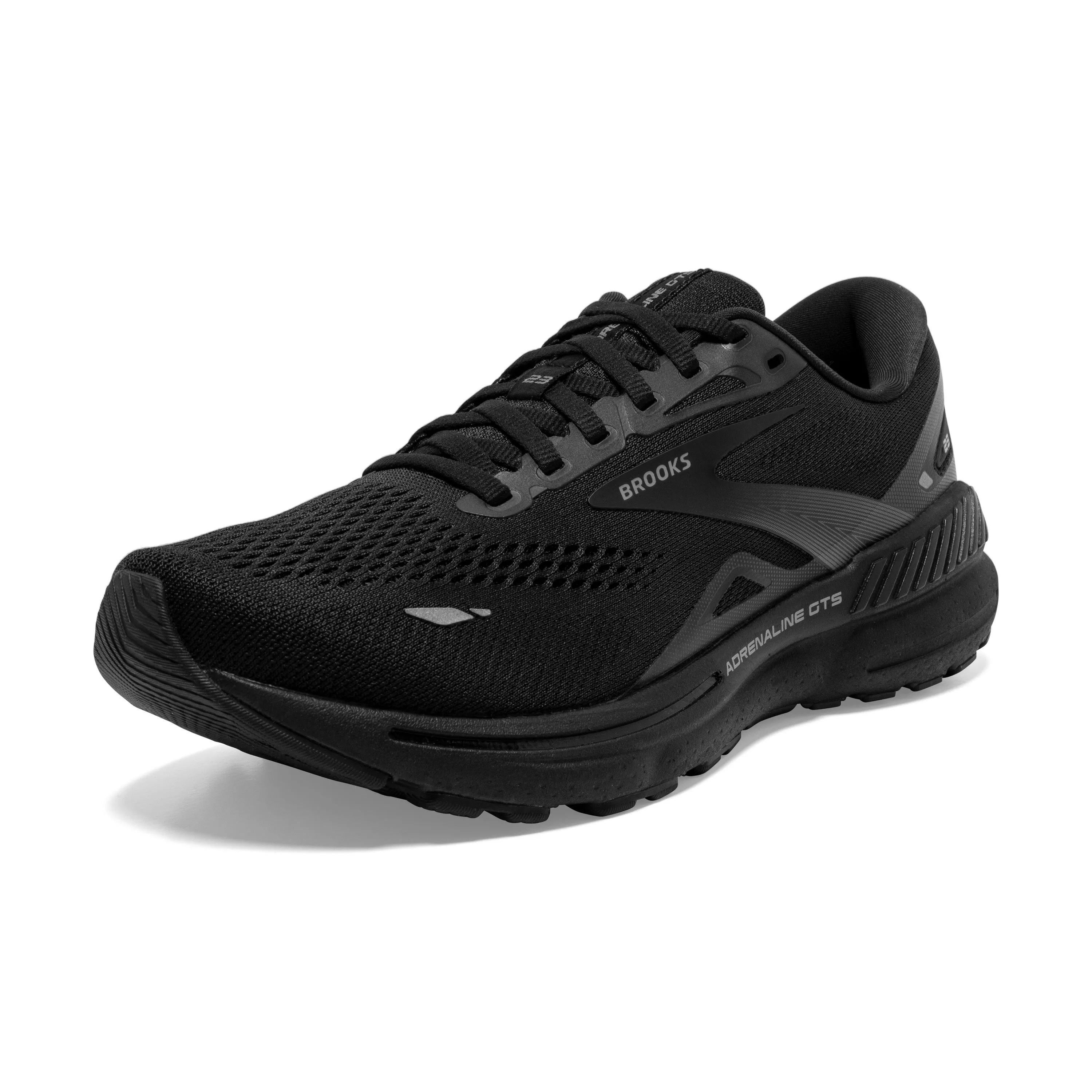 Men's Brooks Adrenaline GTS 23 Color: Black / Black / Ebony (EXTRA WIDE WIDTH)