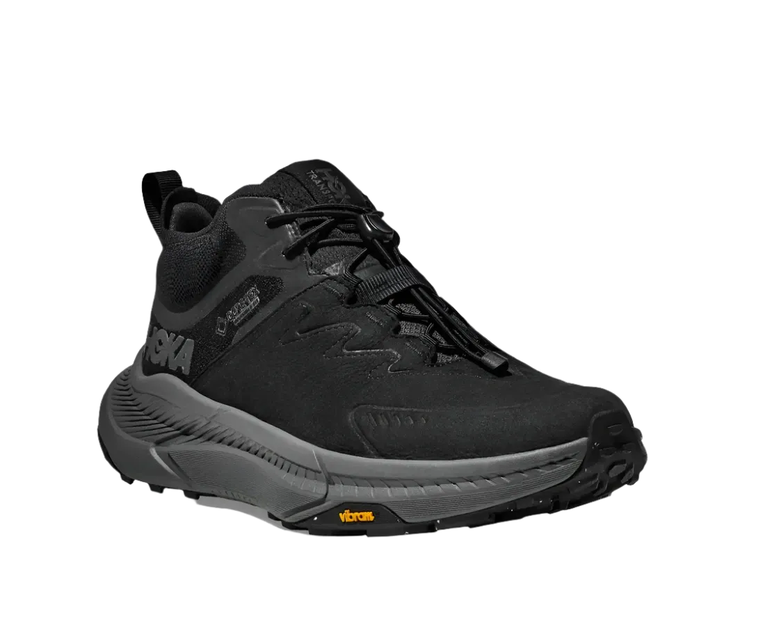 Men's Hoka Transport Chukka GTX Color: Black/Black