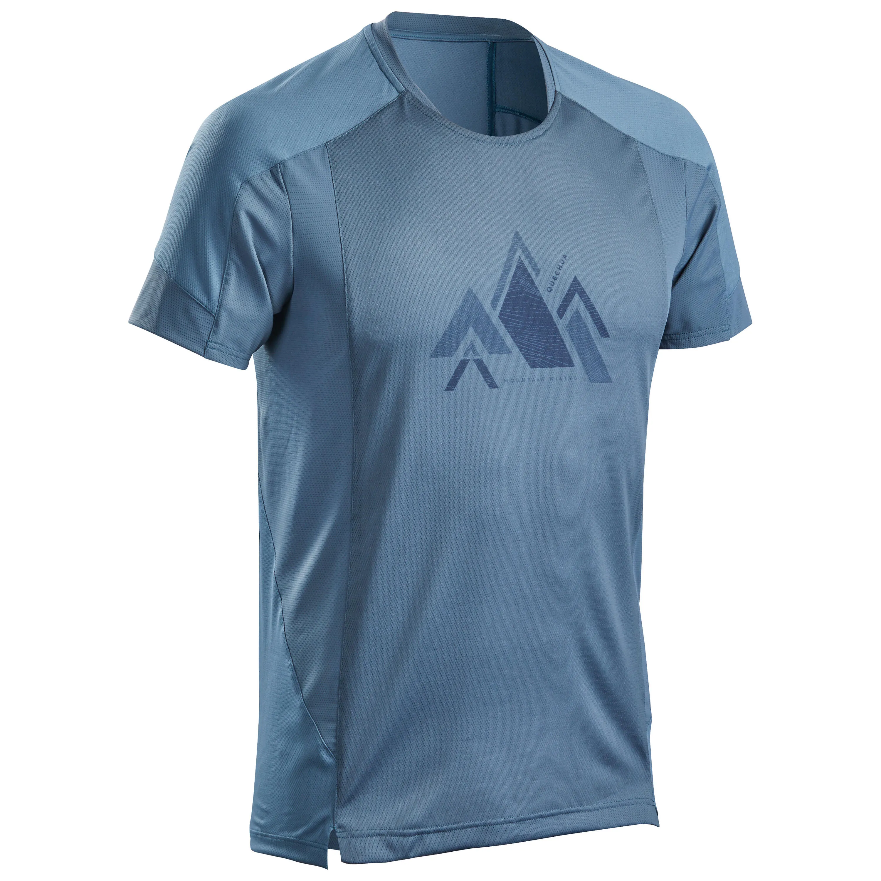 Men's T-shirt Quechua MH500 for hiking, blue