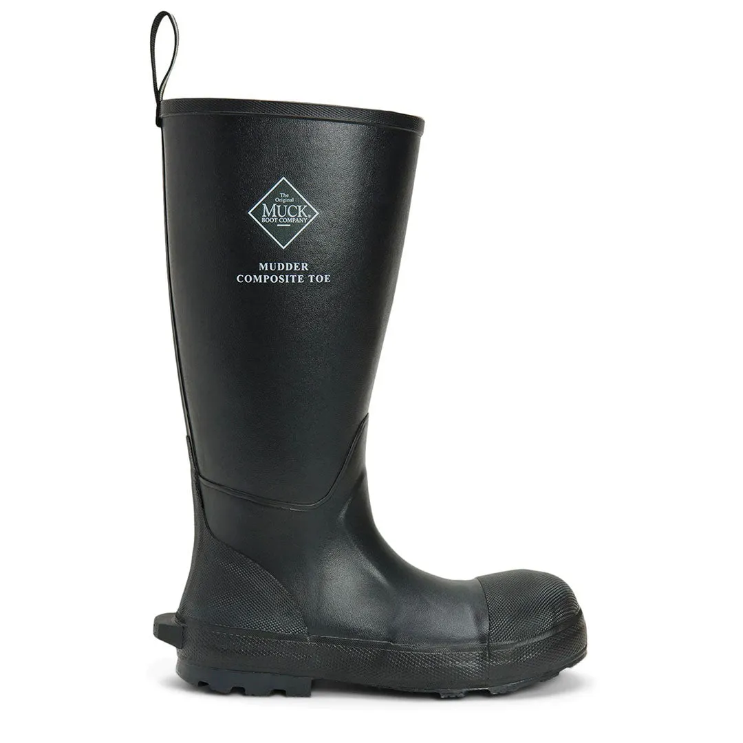 Mudder S5 Tall Safety Boots - Black by Muckboot