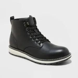 New - Goodfellow & Co Men's Leather Work Boots Ankle High Top Smart Casual