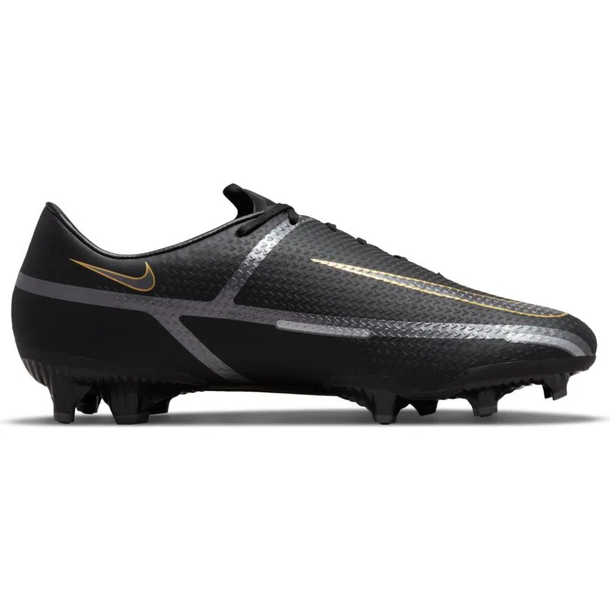 Nike Phantom GT2 Academy FG - Black/Metallic Grey/Metallic Gold