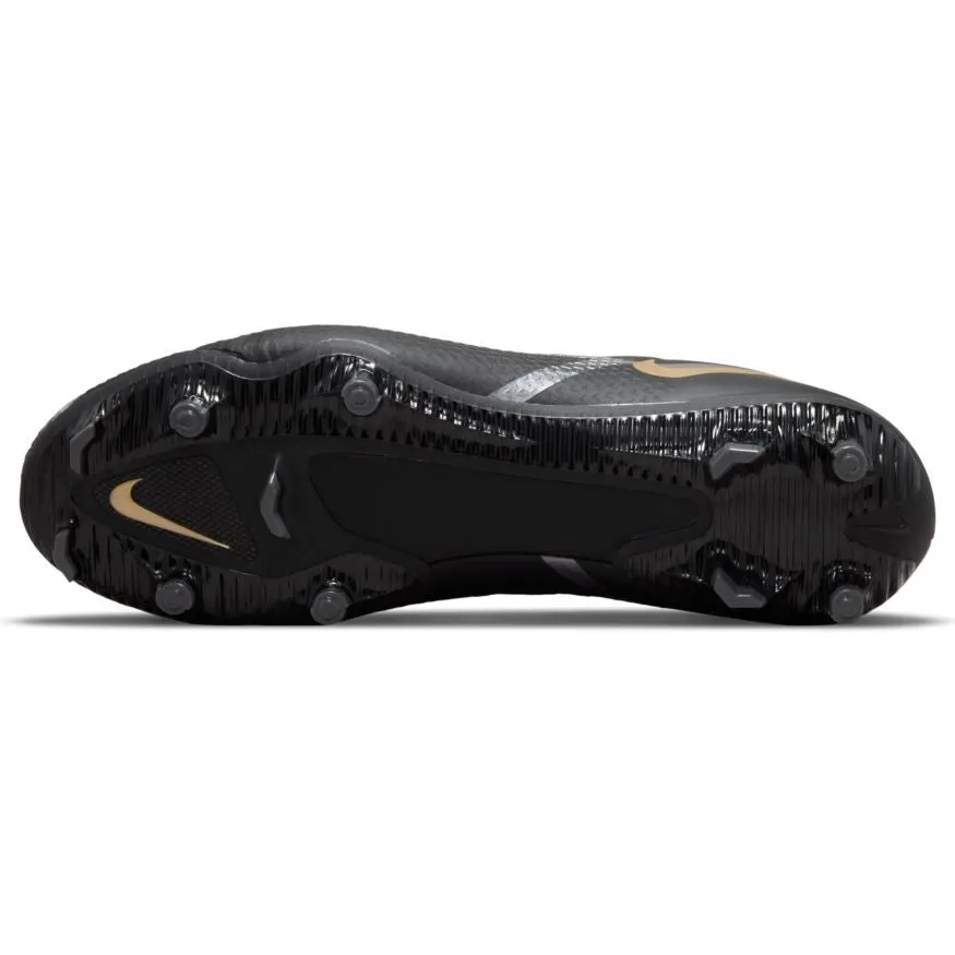 Nike Phantom GT2 Academy FG - Black/Metallic Grey/Metallic Gold