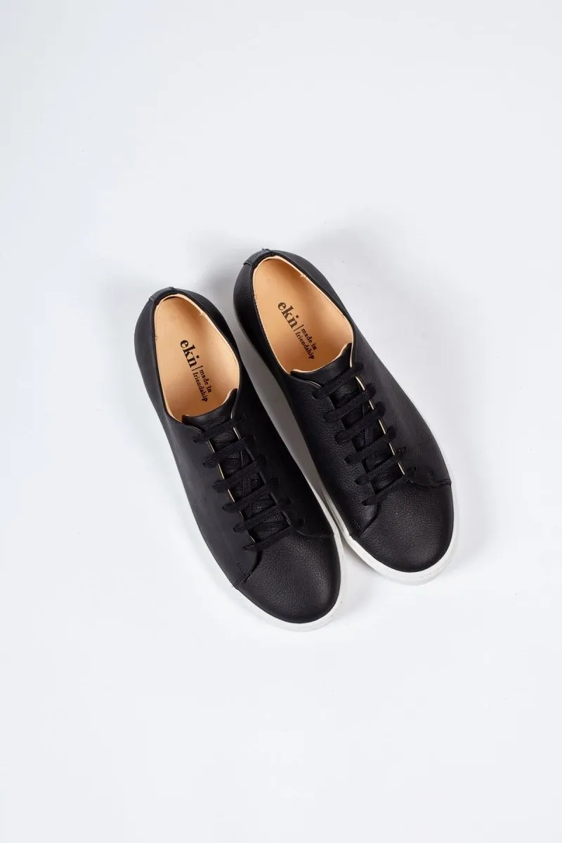 Oak Sneaker | Black Leather