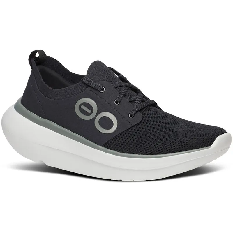 OOFOS Men's OOmy Stride Shoe - White/Black