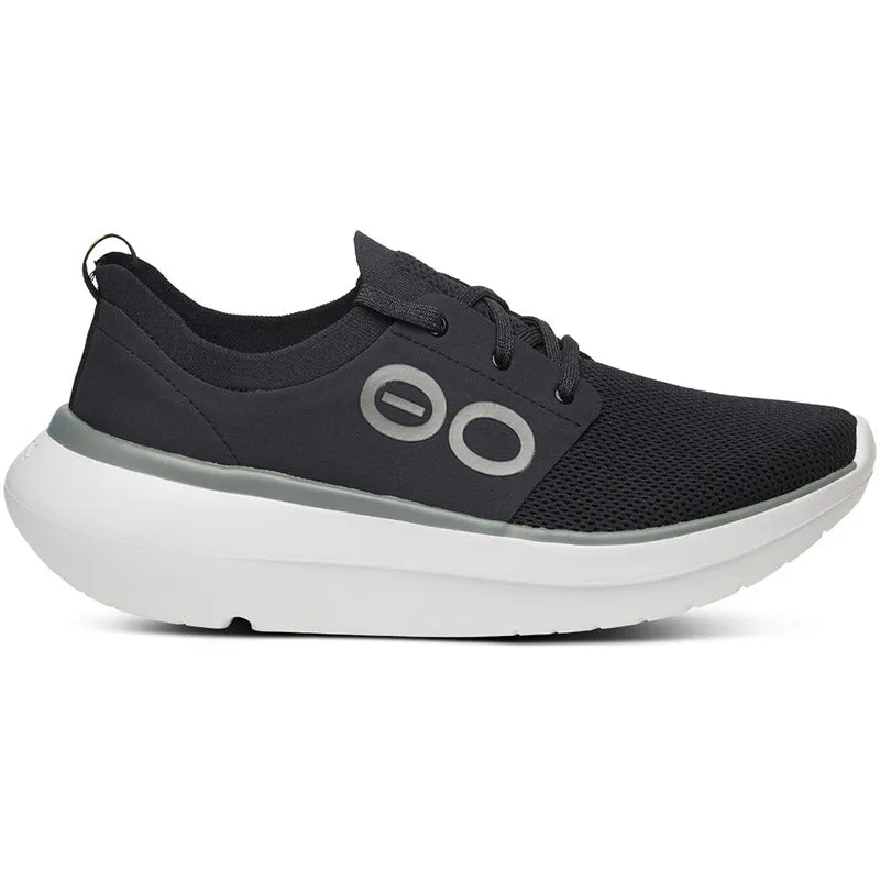 OOFOS Men's OOmy Stride Shoe - White/Black