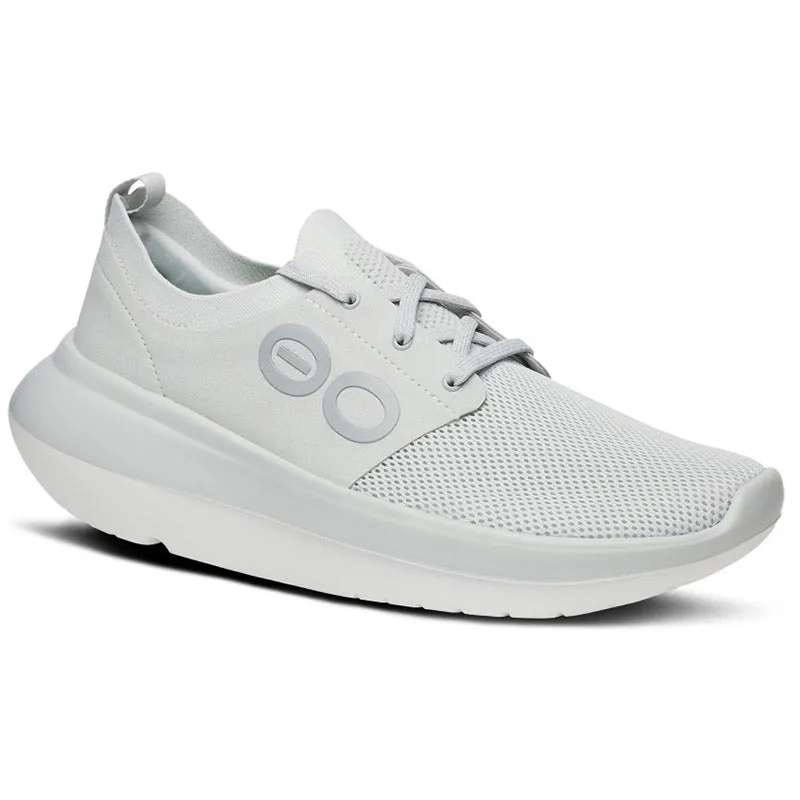 OOFOS Men's OOmy Stride Shoe - White/Grey