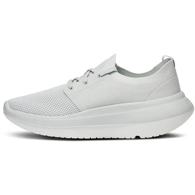 OOFOS Men's OOmy Stride Shoe - White/Grey