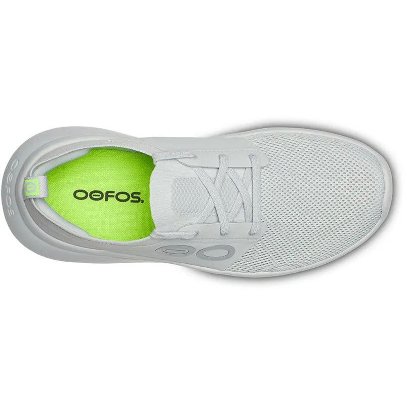 OOFOS Men's OOmy Stride Shoe - White/Grey