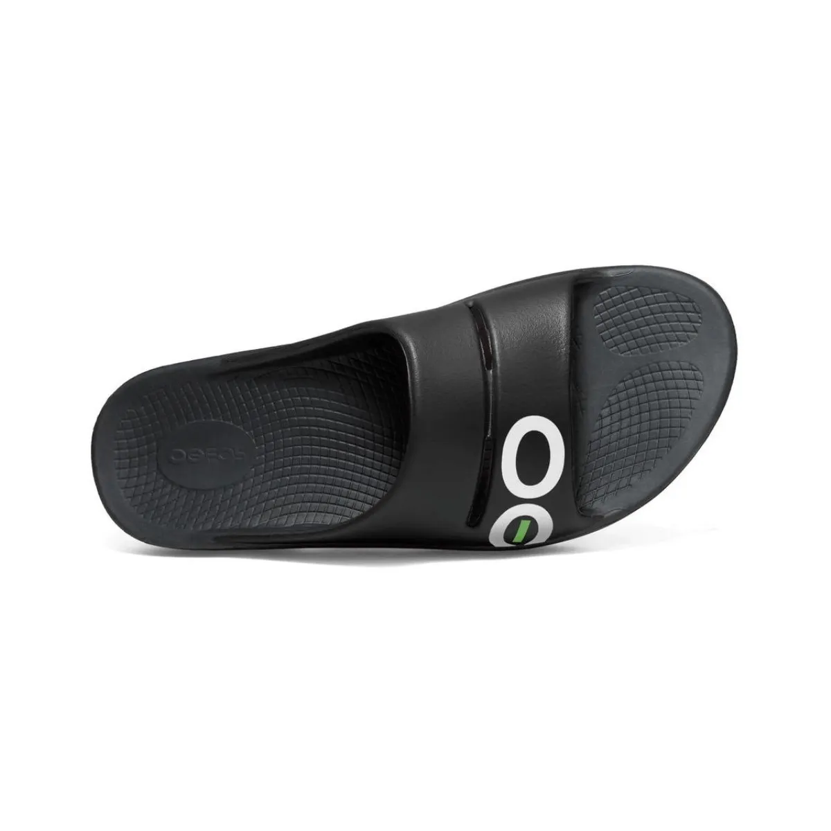 Oofos OOahh Sport Sandals Black White Unisex