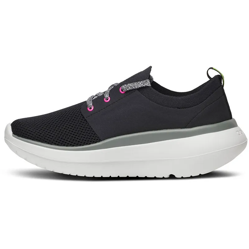 OOFOS Women's OOmy Stride Shoe - White/Black