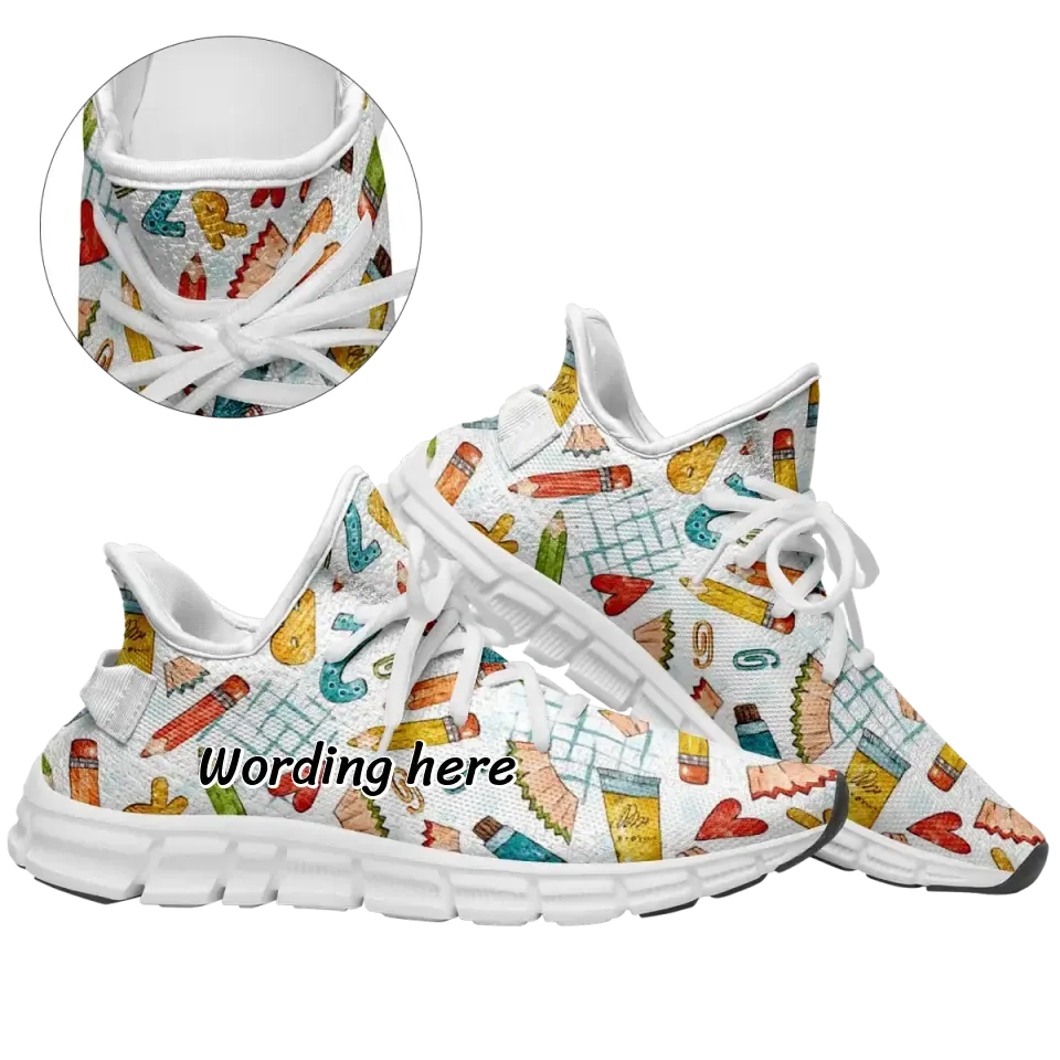 Personalized gifts business names, Business Gifts For Clients Customize Cheerleading sneakers, Back to School Casual shoes with Print on demand, TWX05-C0601