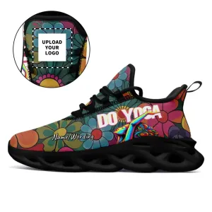 Personalized Lightweight Comfy Breathable Sneakers, Custom Yoga. Tennis, Running Shoes,Gym Shoes