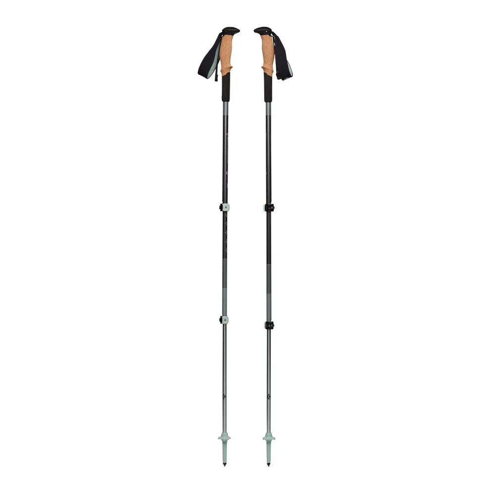 Pursuit Shock Trekking Poles - Steel Grey/Foam Green