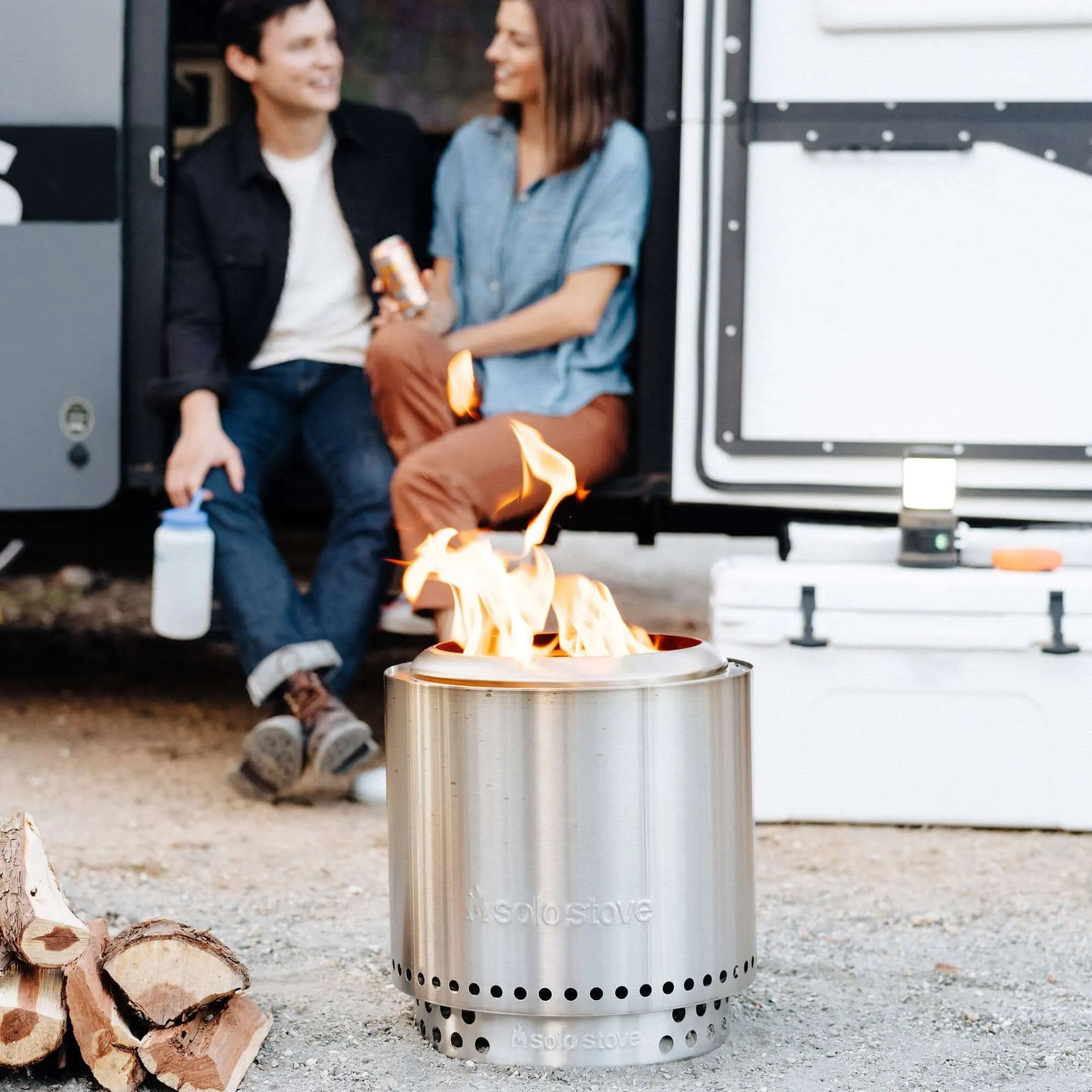 Ranger Fire Pit Stand and Shelter Bundle