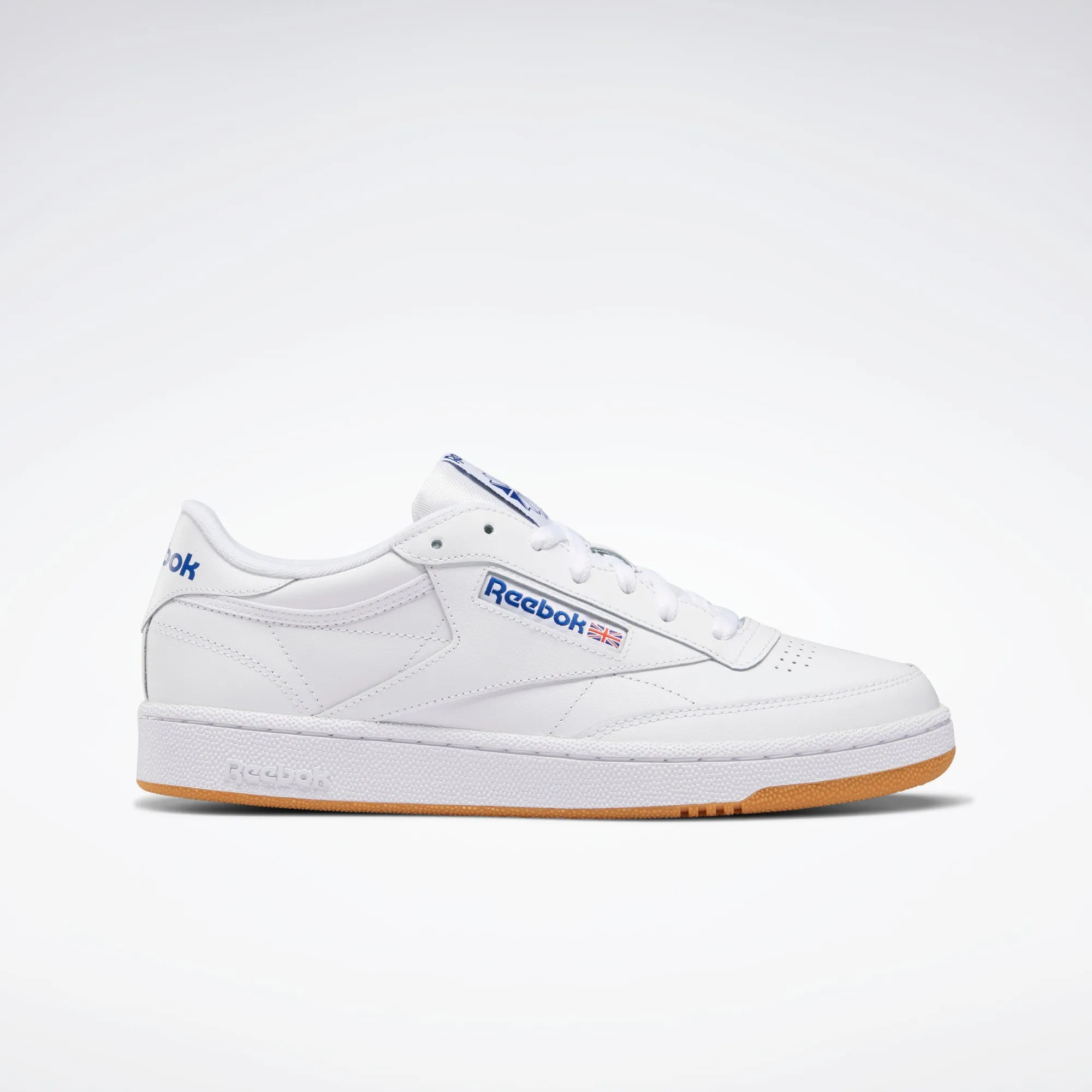 REEBOK CLUB C 85 SHOES - INTENSE WHITE / ROYAL-GUM