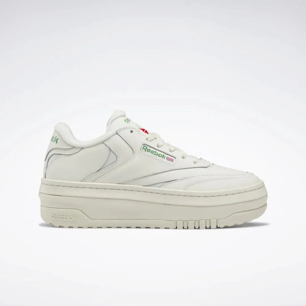 Reebok Club C Extra Sneakers- Chalk/Chalk/Glen Green