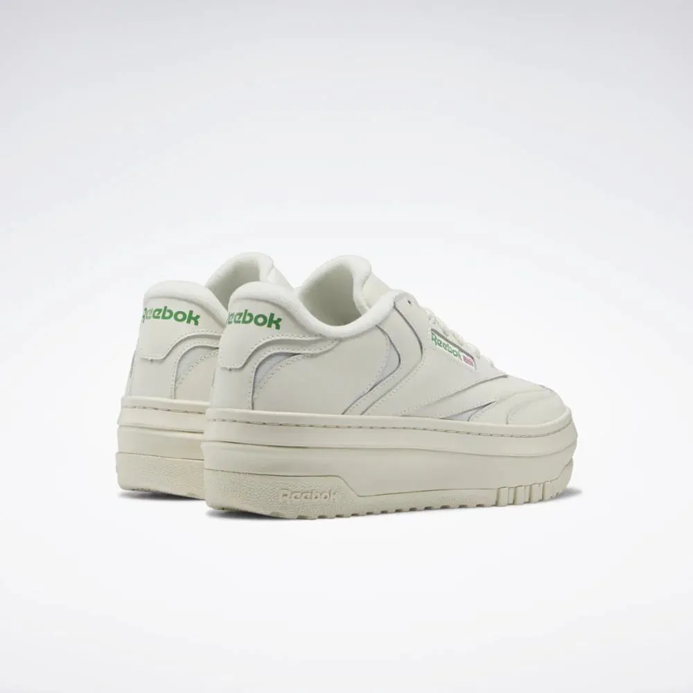 Reebok Club C Extra Sneakers- Chalk/Chalk/Glen Green