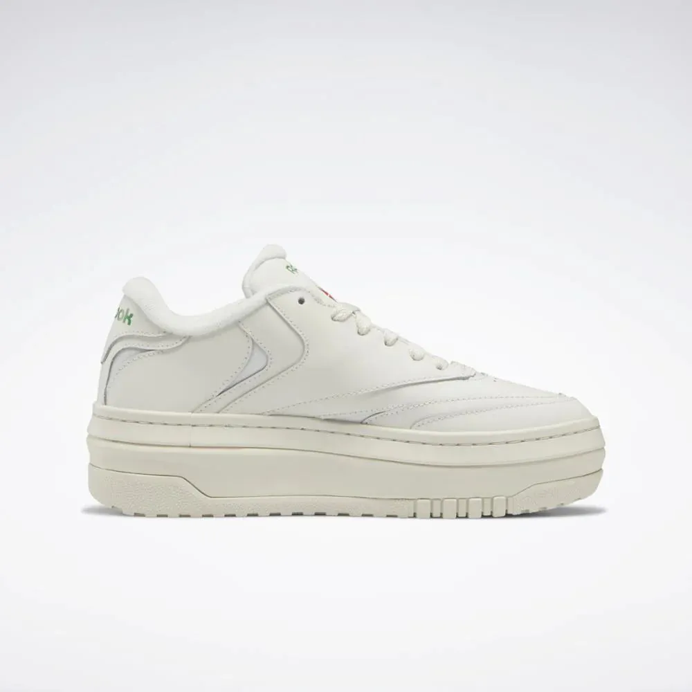 Reebok Club C Extra Sneakers- Chalk/Chalk/Glen Green