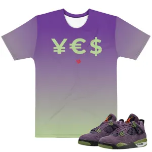 Retro 4 Purple Canyon Unisex Shirt