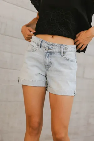 Reya Crossover Denim Shorts - FINAL SALE