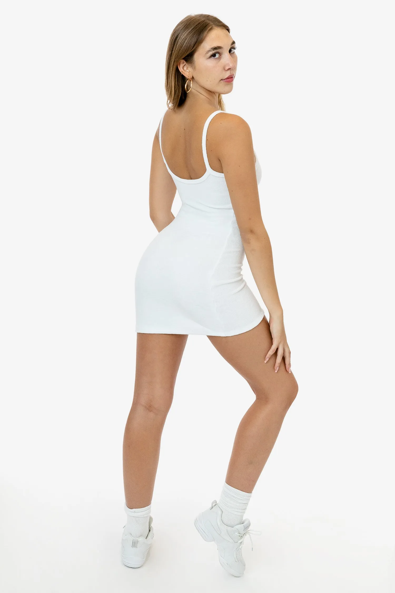 RLT3601 - Loop Terry Spaghetti Mini Dress