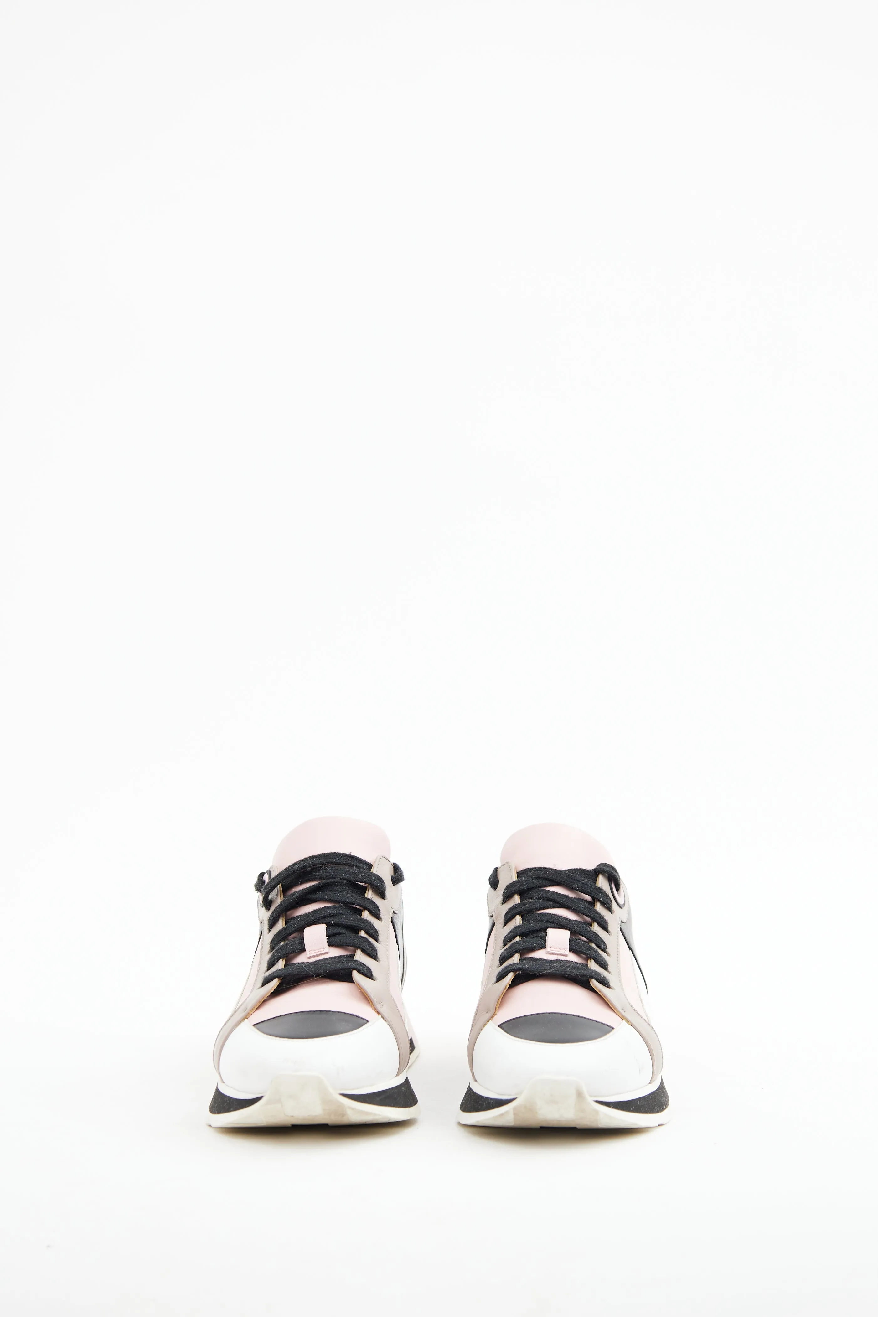 Rose Aube Leather Rebus Sneaker